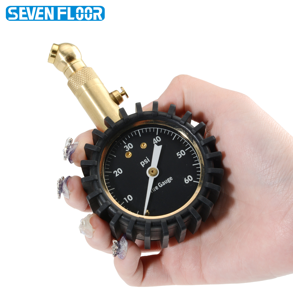 Analog Meter Gauge - Manomètre de pression des pneus 0-60