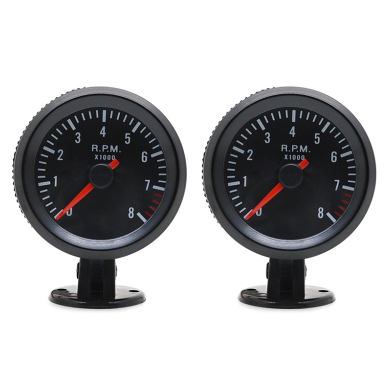 Analog Meter Gauge - 2 pièces, 2 pouces, 52 mm,