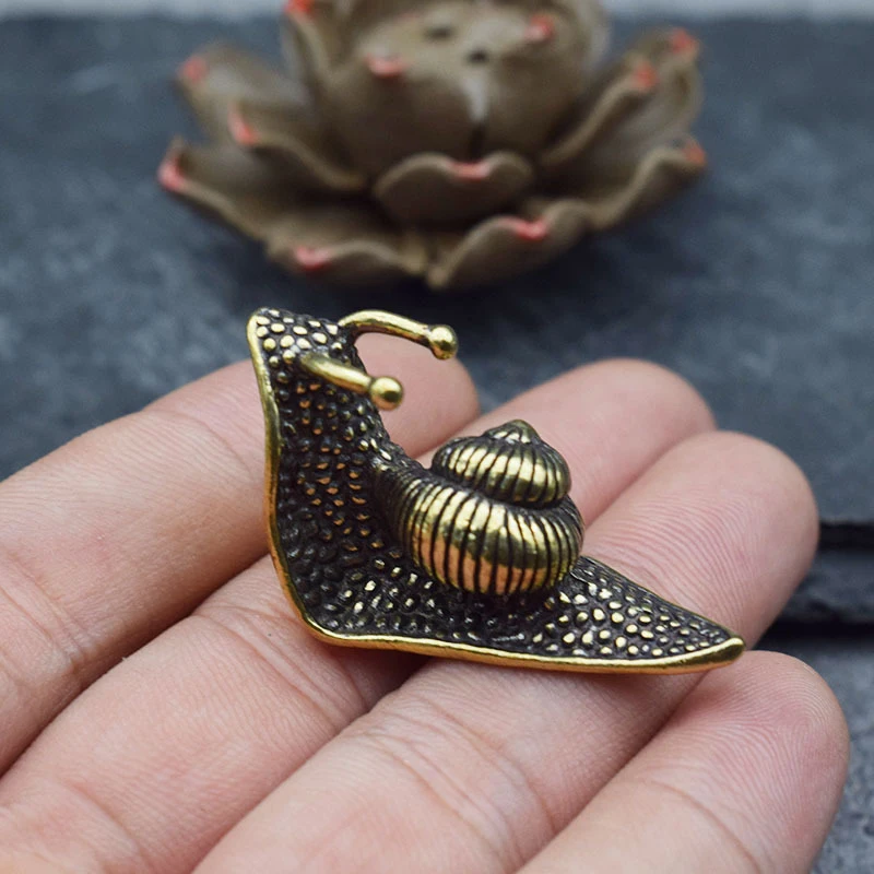Vintage Collectible Ornaments - Ornement d'escargot de thé pour animaux