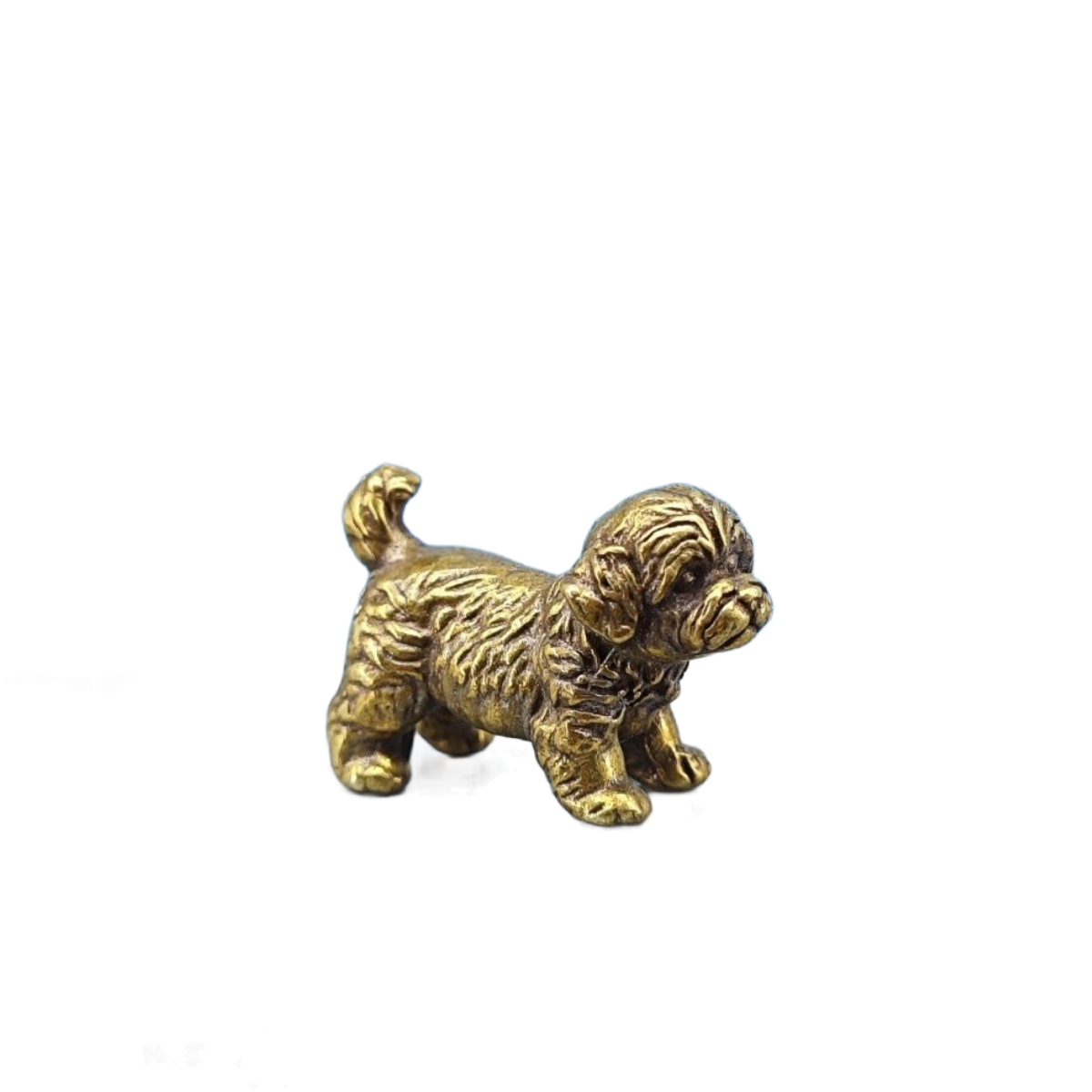 Vintage Collectible Bears - Miniature en laiton de chien bouledogue