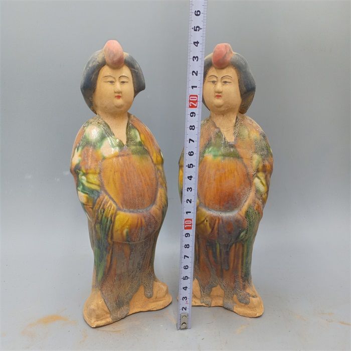 Statues de femmes peintes Tang - Vintage Collectible Pottery avis et prix