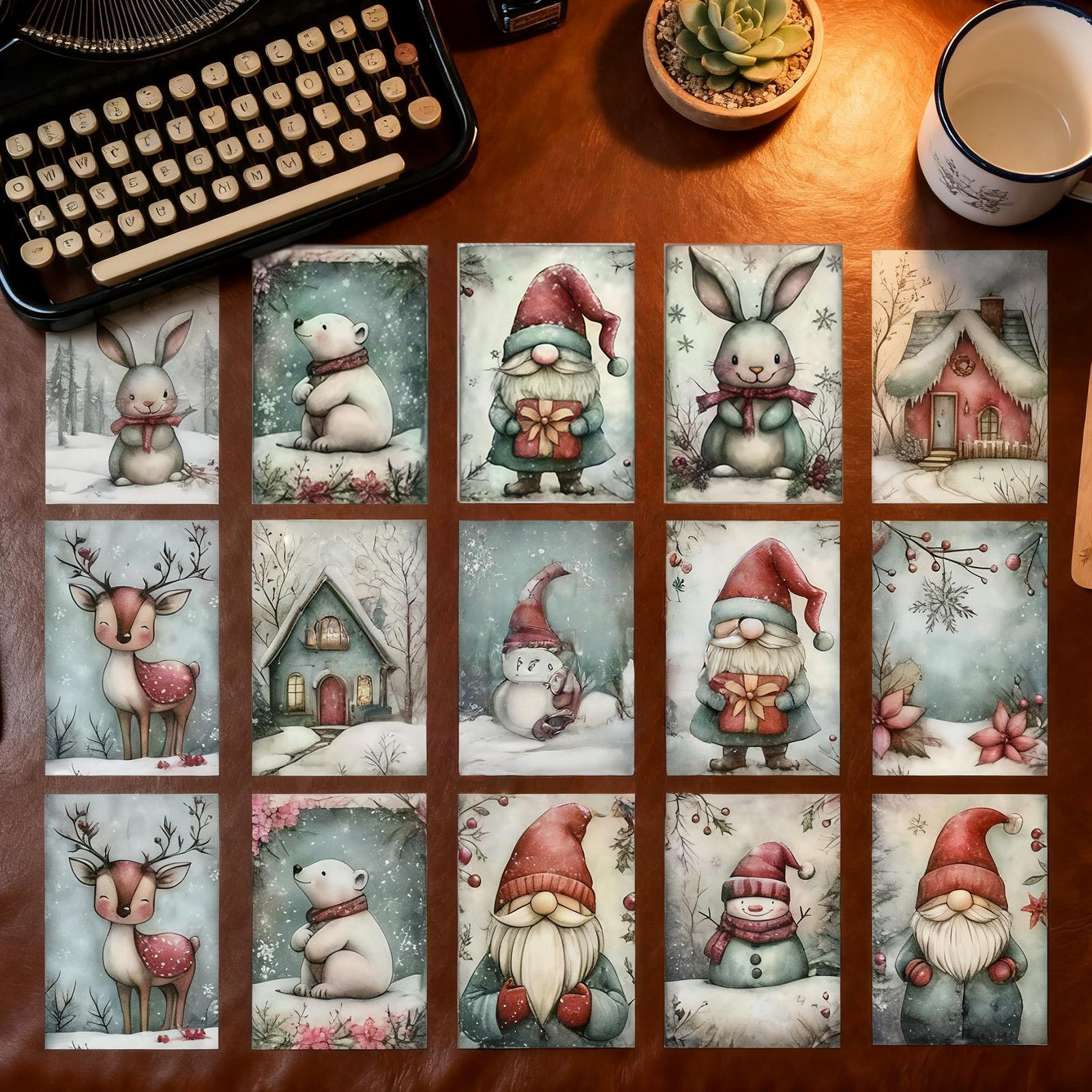 Carte de vœux de noël 20 pièce - Collectible Vintage Greeting Cards avis et prix