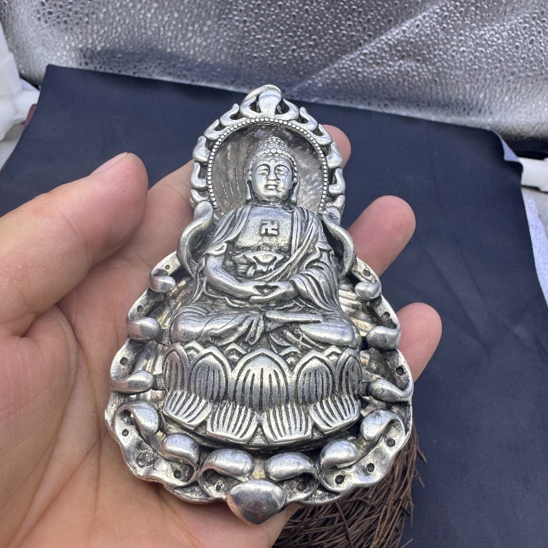 Collier pendentif Bouddha Guan - Vintage Collectible Jewelry avis et prix