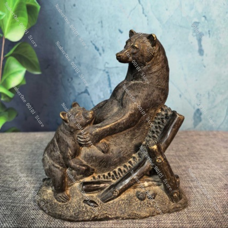 Ornement d'ours en bronze anti - Vintage Collectible Bears avis et prix