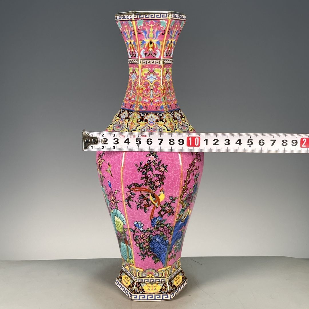 Vase en porcelaine hexagonal à - Vintage Collectible Pottery avis et prix