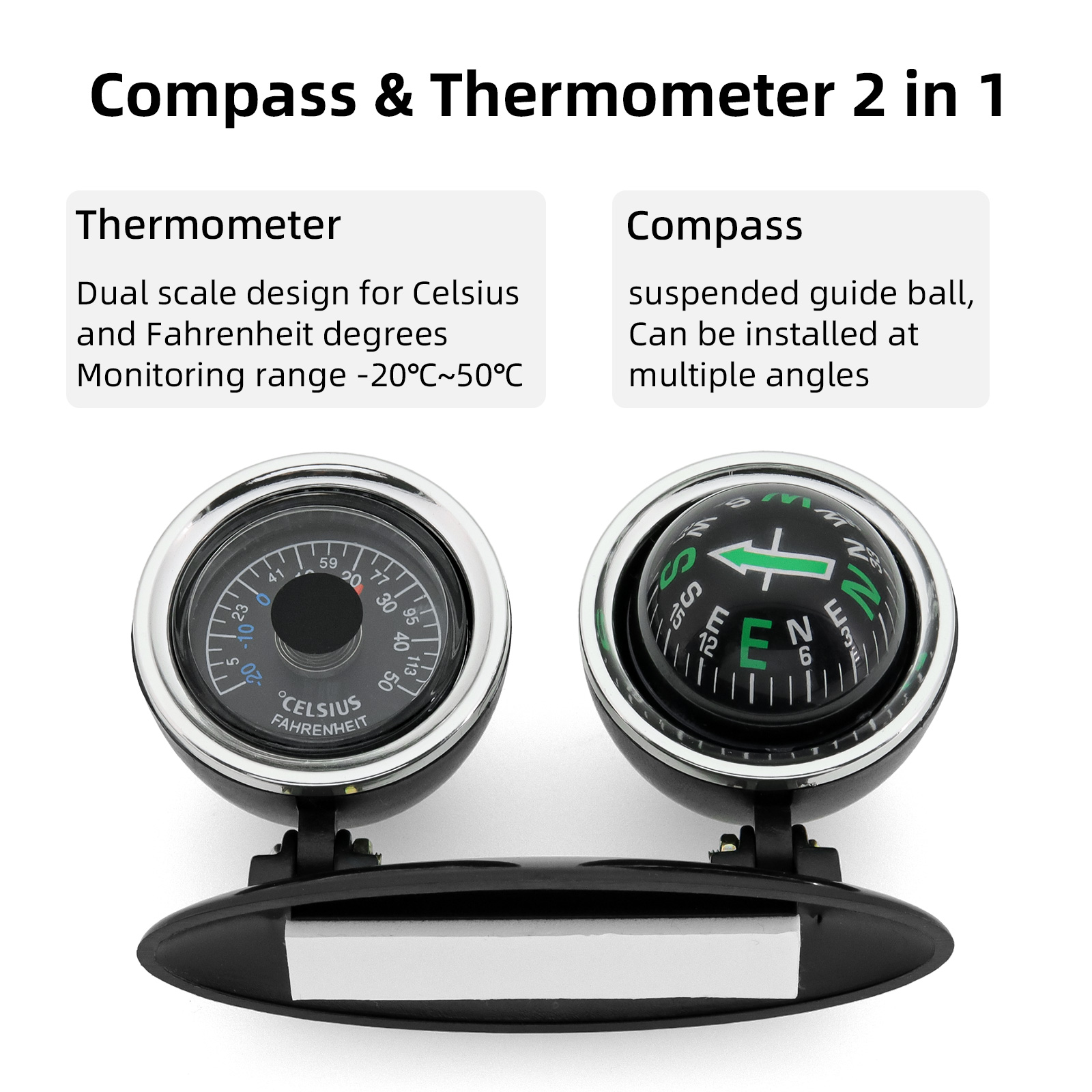 Ornements de voiture, boussole - Analog Meter Gauge avis et prix
