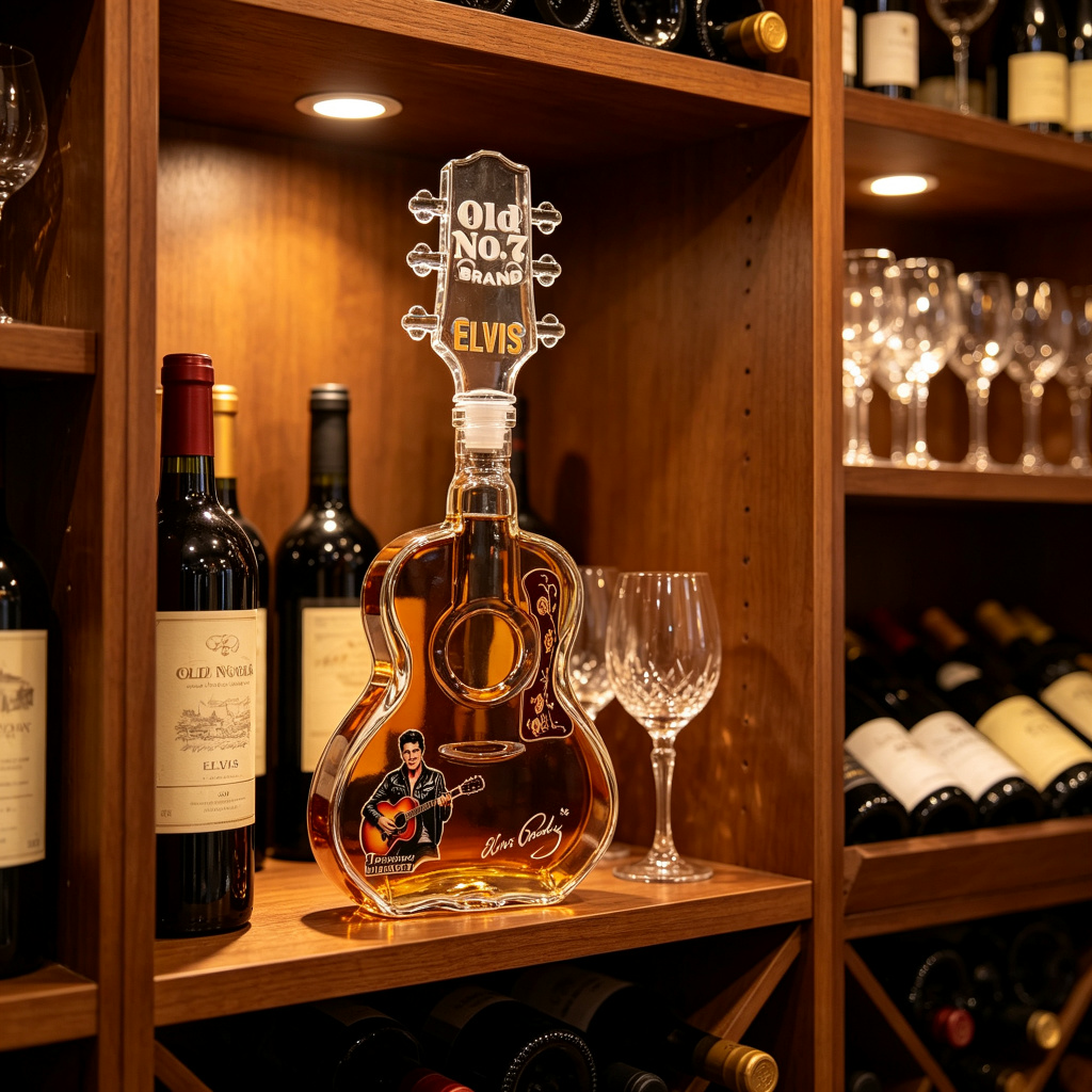 Carafe à whisky Elvis Guitar e - Vintage Collectible Liquor Bottles avis et prix