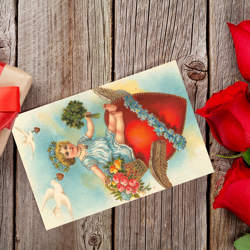 Carte postale vintage Léon's D - Collectible Vintage Greeting Cards avis et prix