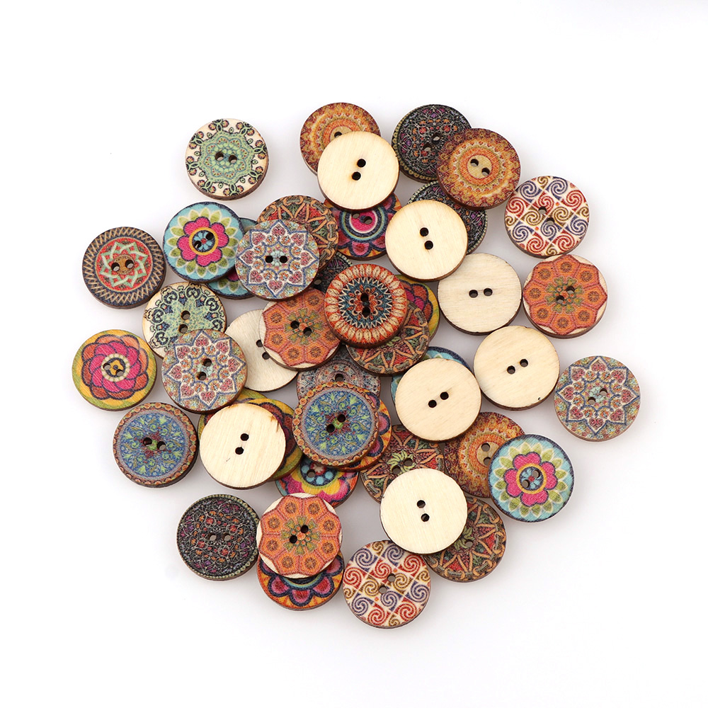 Boutons en bois de la série Vi - Vintage Collectible Buttons avis et prix