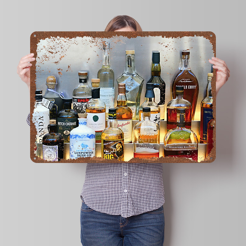 Affiche de Collection de boute - Vintage Collectible Liquor Bottles avis et prix