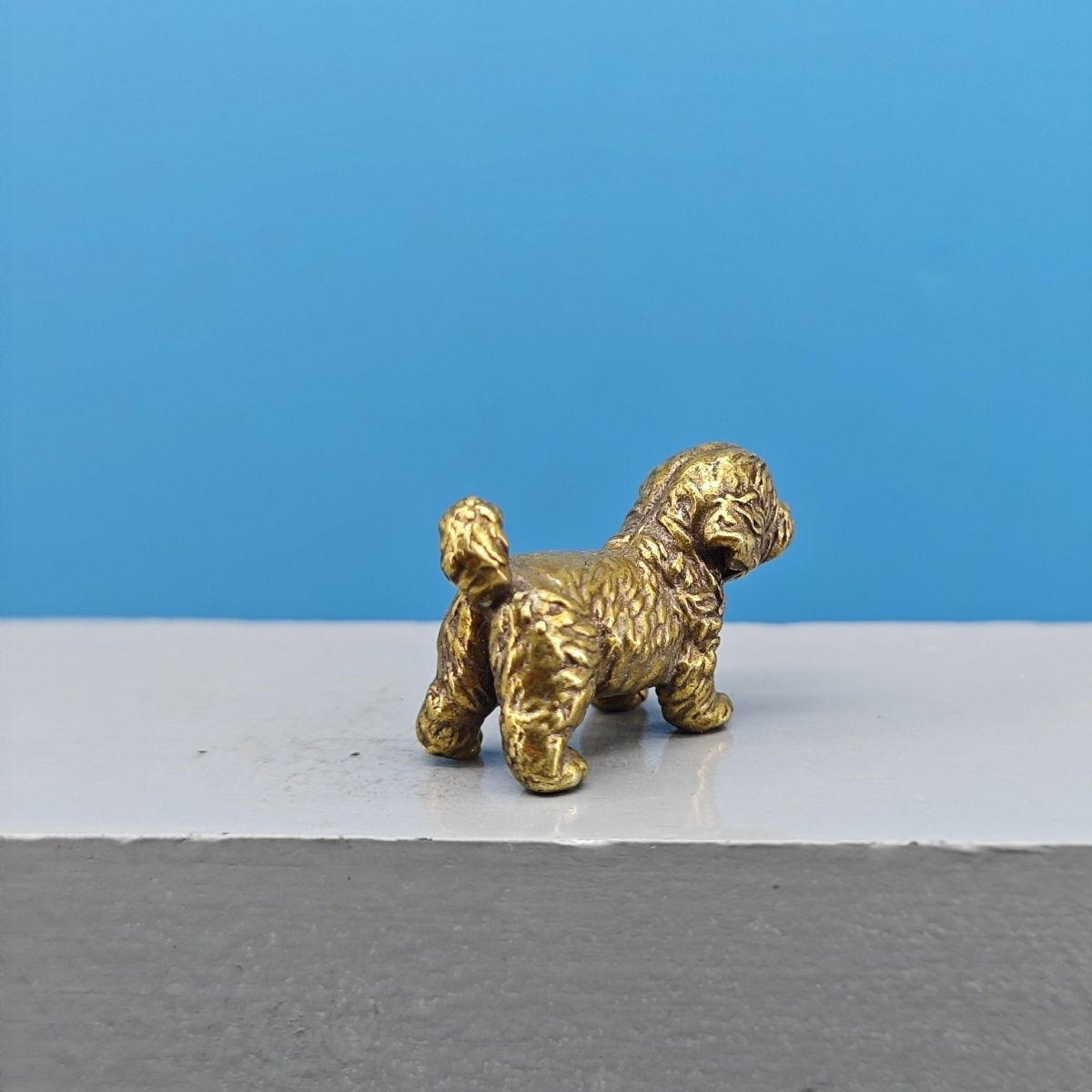 Miniature en laiton de chien b - Vintage Collectible Bears avis et prix