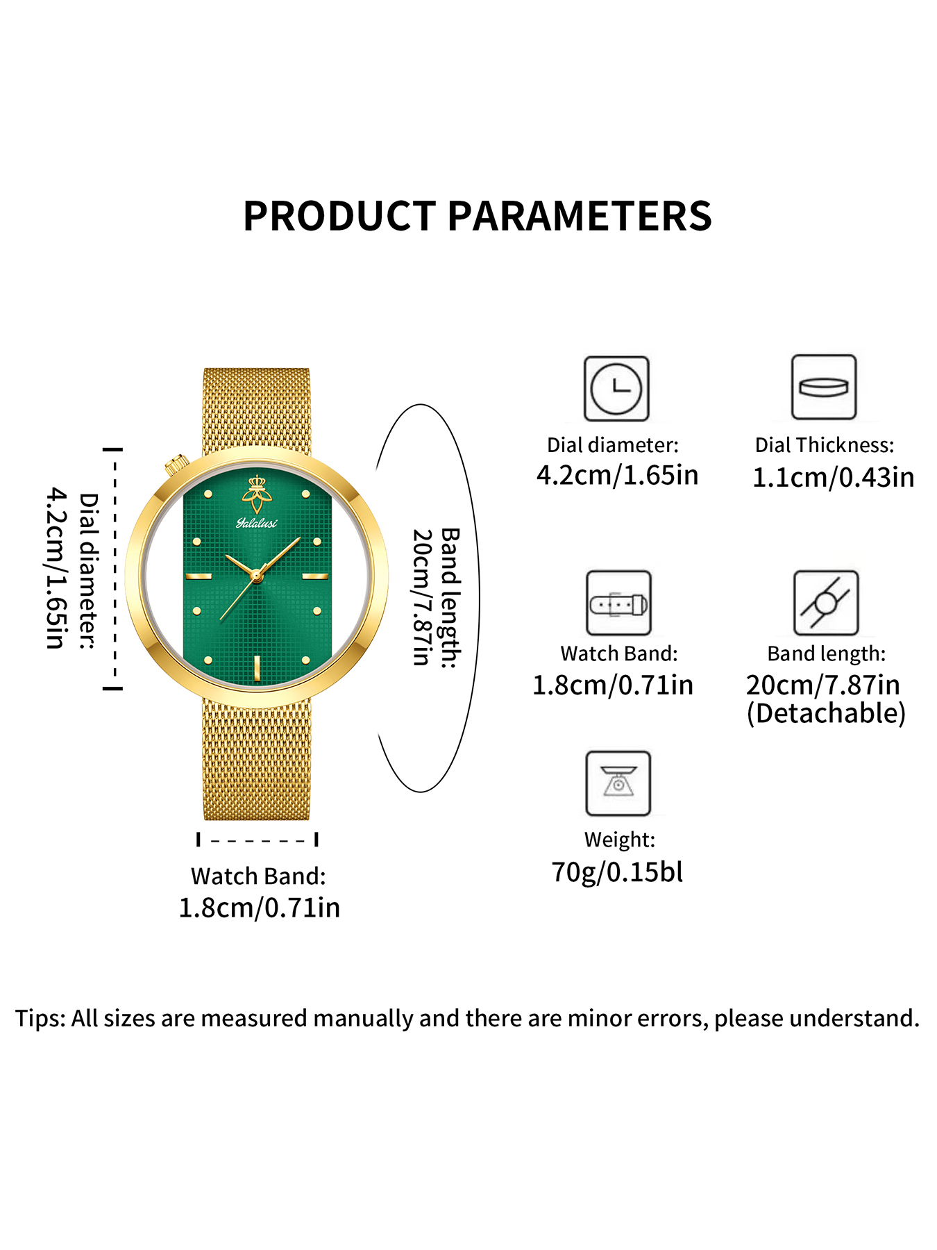Montre pour femmes YaLaLuSi de - Vintage Watch Crystal avis et prix